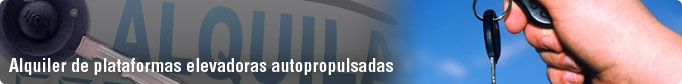 Alquiler de plataformas elevadoras autopropulsadas