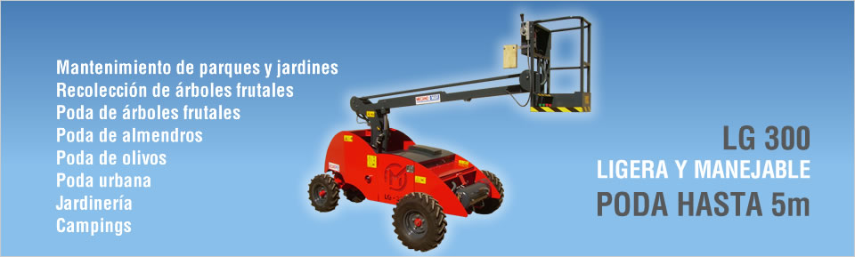 Plataforma elevadora autopropulsada para poda LG-300